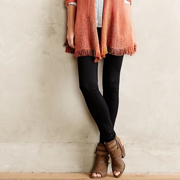 NWT Citizens of Humanity Anthropologie Black Coated Leggings Jeggings 27 - Picture 3 of 3